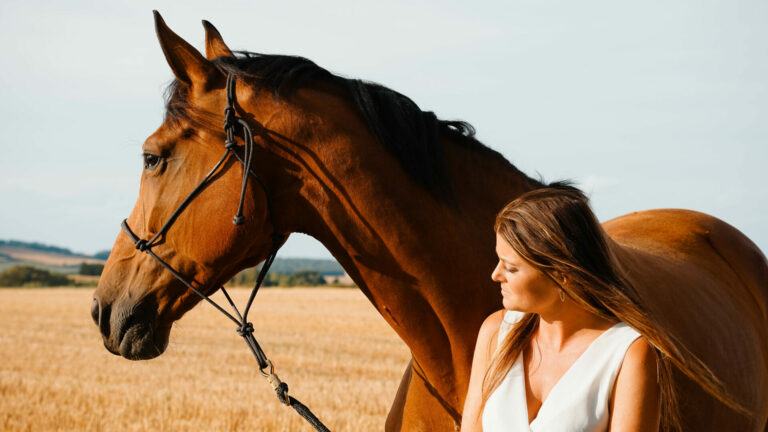 Explorez la beauté naturelle de Léa en compagnie de son cheval de concours dans des photographies saisissantes. Notre photographe basé en Lorraine capture l'authenticité de cette connexion équestre, vous offrant des images qui reflètent la grâce et la puissance de cette harmonie.